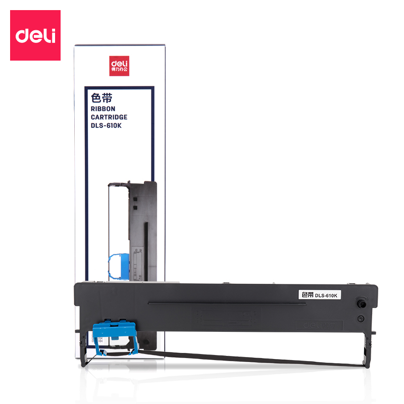 得力（deli）DLS-610K 大容量针式打印机黑色色带 16米带芯（适用DB-618K,DB-610K,DB-615K,DL-910K,DL-920K）