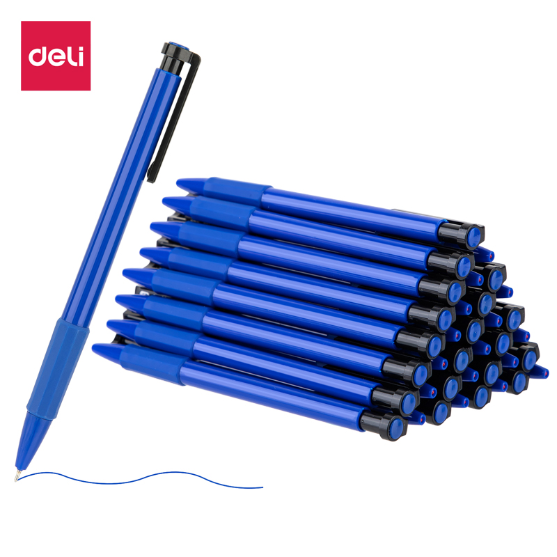 得力6546S中油笔0.7mm(蓝)