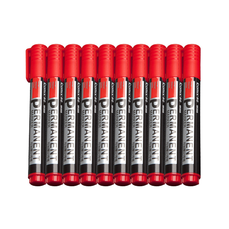 齐心 MK808 2.0mm 可加墨记号笔 匹配墨水M808 红（单位：支）