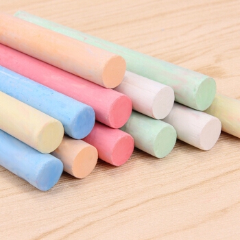 彩色粉笔 木工标记书写工具粉笔彩色无尘粉笔 彩色